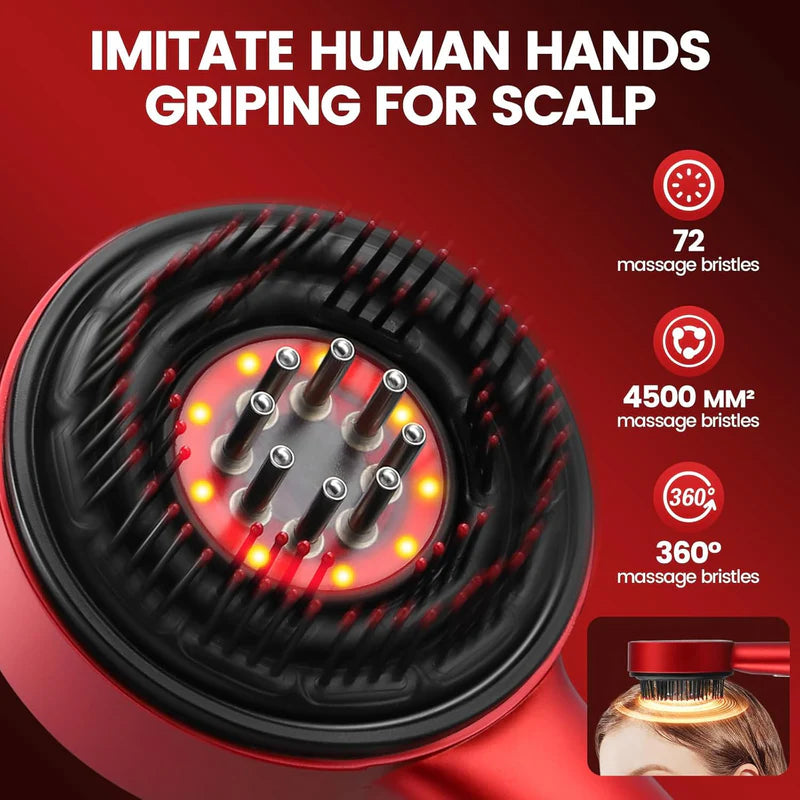 ScalpRestore Pro – 3-in-1 Massager with Red Light for Hair Growth
