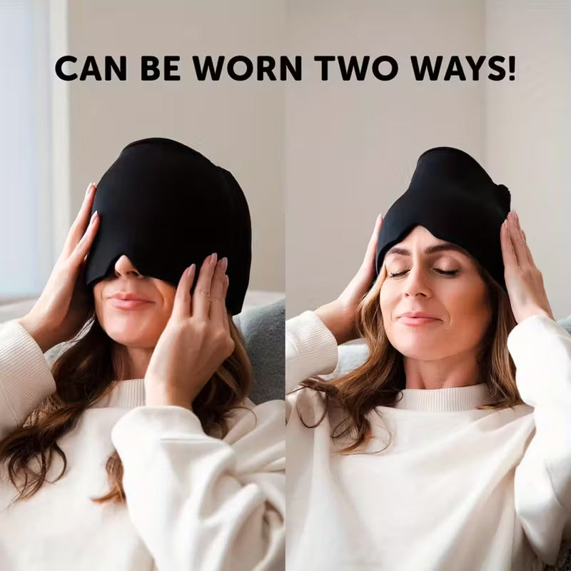 ChillRelief Migraine Cap – Reusable Hot & Cold Compress