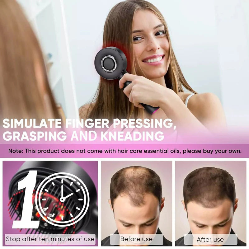 ScalpRestore Pro – 3-in-1 Massager with Red Light for Hair Growth