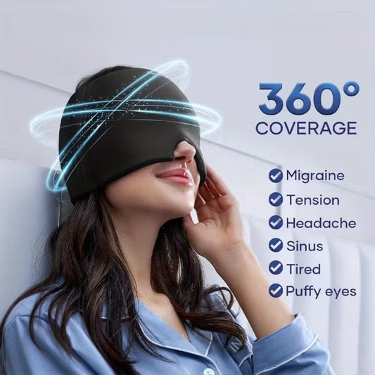 ChillRelief Migraine Cap – Reusable Hot & Cold Compress
