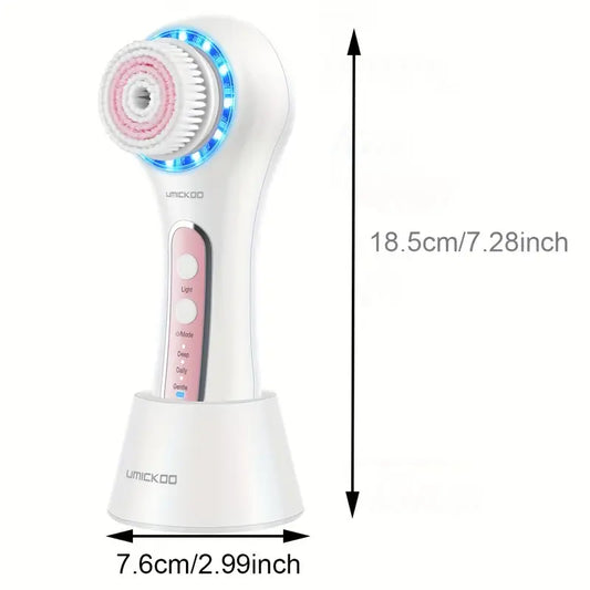 PureSonic Facial Cleansing Brush – Rechargeable Exfoliating Face Scrubber