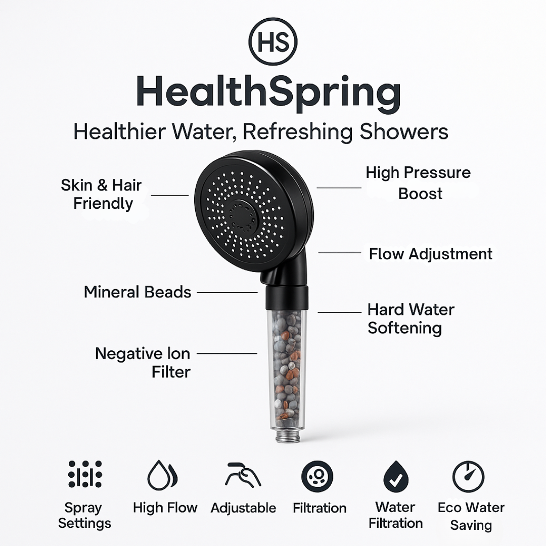 HealthSpring – High Pressure 5-Mode Filter Shower Head