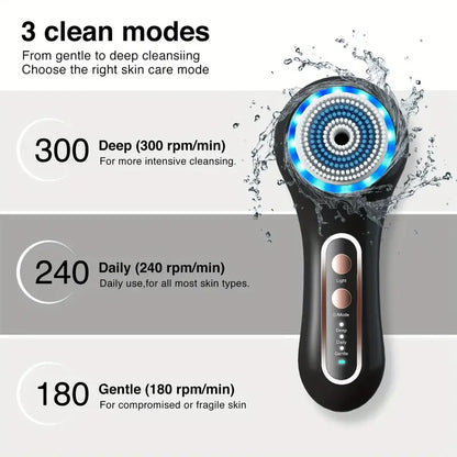 PureSonic Facial Cleansing Brush – Rechargeable Exfoliating Face Scrubber